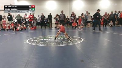 65 lbs Quarterfinal - Milan Bassiri, NC vs Julian Campos, CA