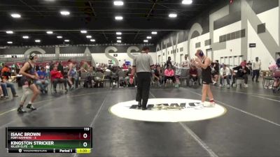 119 lbs Placement Matches (8 Team) - Kingston Stricker, Killer Elite vs Isaac Brown, Fort Hammers