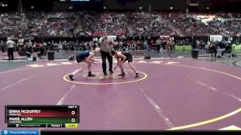 132 lbs Champ. Round 2 - Emma McDuffey, Ridgevue vs Paige Allen, LaGrande