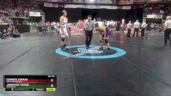 4A 172 lbs Champ. Round 1 - Chance Aspaas, Kirtland Central vs Jeremiah Yazzie, Miyamura