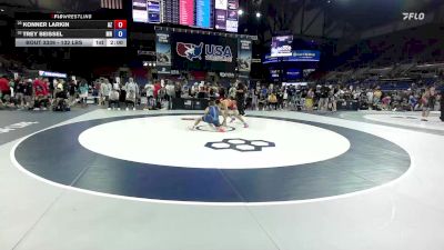 132 lbs Cons. Rd Of 16 - Konner Larkin, AZ vs Trey Beissel, MN