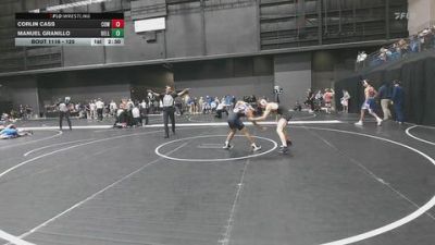 125 lbs Champ. Round 2 - Corlin Cass, Cowley College vs Manuel Granillo, Bellevue