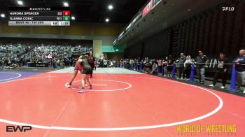 135 lbs Semifinal - Aurora Spencer, Steel City Reloaded vs Ilianna Cosic, Peterson Grapplers