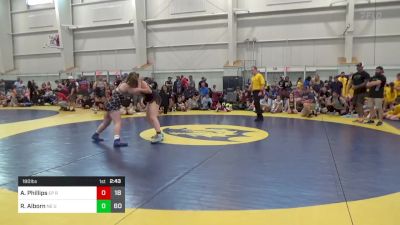 180 lbs Round 2 - Ainsley Phillips, EP Rattlers vs Riley Alborn, NE United (OH)