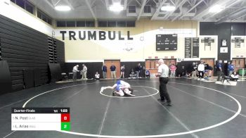 132 lbs Quarterfinal - Nathaniel Post, Glastonbury vs Laitham Arias, Hall