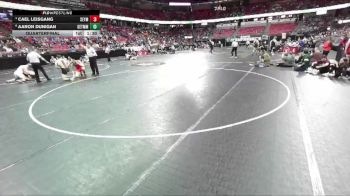 D2-215 lbs Quarterfinal - Cael Leisgang, Seymour vs Aaron Dunigan, Gale-Ettrick-Tremp./Mel.-Min.