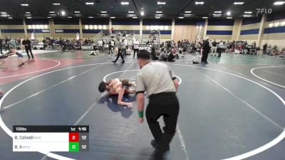 132 lbs Rr Rnd 2 - Brody Colwell, War Strength & Conditioning vs Burgar A, Wyoming Underground