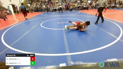 Round Of 16 - Archer Johnston, Collinsville Cardinal Youth Wrestling vs Noe Izaguirre, Hilldale Youth Wrestling Club