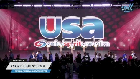 Clovis High School - Freshman Song/Pom Novice [2023 Freshman Song/Pom Novice Day 3] 2023 USA Spirit & Junior Nationals/Collegiate Championships