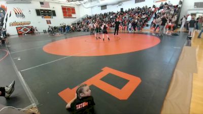 129-133 lbs Round 2 - Buskin Study, Powell Middle School vs Orion Spargo, Worland Middle School