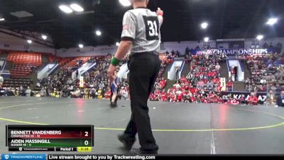 106 lbs Semifinals (8 Team) - Mason Haines, Dundee HS vs Cohen Osborne, Constantine HS