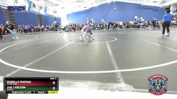 65 lbs Semifinal - Isabella Mafnas, 2 Tuff Gym vs Zoe Carlson, SlyFox