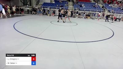 120 lbs Rnd Of 16 - Jamison Gregory, MI vs Will Detar, PA