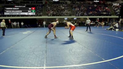 285 lbs Semifinal - Austin Cooley, Schreiner vs Mitch Williamson, Wartburg