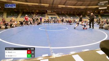 47 lbs Semifinal - Brooks Wood, Edmond North Huskies vs Boston Kinder, Mojo Mulisha 12U