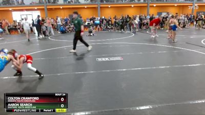 75 lbs Quarterfinal - Colton Crawford, Knights Youth Wrestling vs Aaron Search, Eastside Youth Wrestling