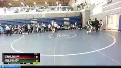 98 lbs Quarterfinal - Kole Carlson, La Grande Mat Club vs Tobias Guillen, Fighting Squirrels