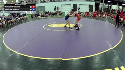 120 lbs McKenna Wilson, Oklahoma vs Ramona Reinitz, Washington