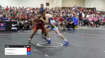 55 kg Round 2 - Kenneth Crosby, NMU Training Center vs Brady Koontz, Dubuque RTC/ TMWC