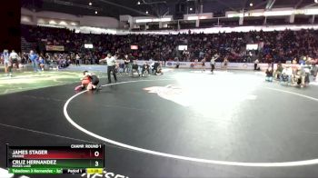 126 lbs Champ. Round 1 - Cruz Hernandez, Moses Lake vs James Stager, Prairie