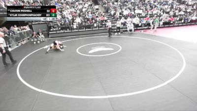 6A 132 lbs Cons. Round 3 - Colton Peshell, Riverton vs Kylan Xoumphonphackdy, Westlake