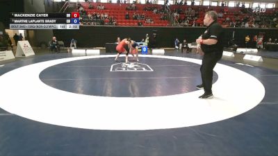 72kg (non-olympic) Round 2 - Mackenzie Cayer, Dinos WC vs Marthe Laplante Brady, Kingston WC