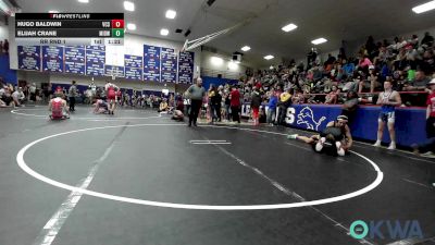 140 lbs Rr Rnd 1 - Hugo Baldwin, Victory Christian School vs Elijah Crane, Midwest City Bombers Youth Wrestling Club