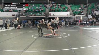 6A 144 lbs Quarterfinal - Keanu Anderson, Jasper vs Hayden Harbin, Southside Gadsden