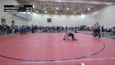 285 lbs Champ. Round 2 - Josiah Neumeyer, Cuyahoga Valley Christian Academy vs Austin Miller, Dundee