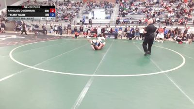 68 kg Cons. Quarters - Annelise Obermark, Storm RTC vs Elise Twait, Argo Wrestling Club