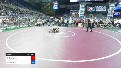 126 lbs Cons 64 #2 - David Ritchey, OK vs Justin Ruiz, NV