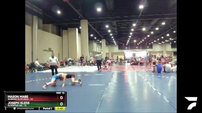 80 lbs 2nd Wrestleback (16 Team) - Joseph Kless, Gladiator WA vs Mason Mabe, Alabama Elite Gold