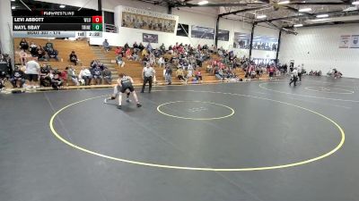 174 lbs Cons. Round 3 - Levi Abbott, West Liberty vs Nayl Sbay, Trine
