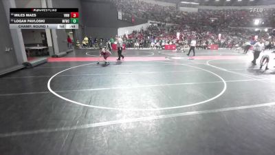 75 lbs Champ. Round 1 - Logan Pavloski, Menomonee Falls Wrestling Club vs Miles Maes, De Pere Youth Wrestling