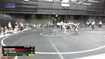 100 lbs Cons. Semi - Trey Gebauer, WTW vs Colt Frazier, Greater Heights