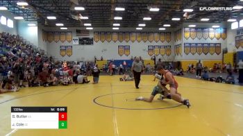 132 lbs Consi Of 16 #1 - Gage Butler, Lake Gibson vs Justin Cole, Cape Coral