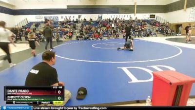 86 lbs Cons. Round 1 - Emmett Olson, Deer Park Ironman Wrestling Club vs Dante Prado, NW Spartans Wrestling