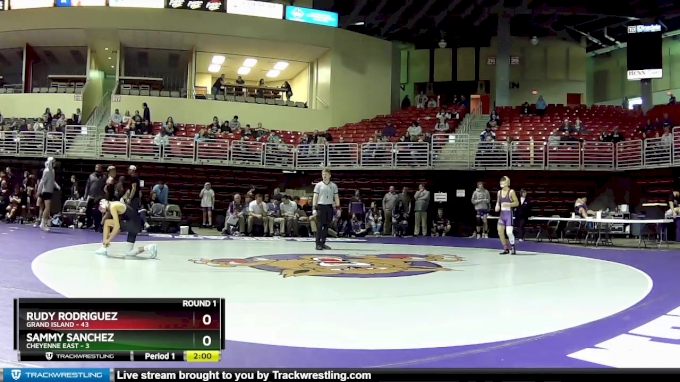 113 lbs Round 1 (6 Team) - Sammy Sanchez, Cheyenne East vs Rudy ...