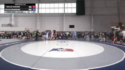 125 lbs Champ. Rd Of 16 - Daylee Watson, Bad Karma vs Kaylin Bradburn, Queen City Grappling Club