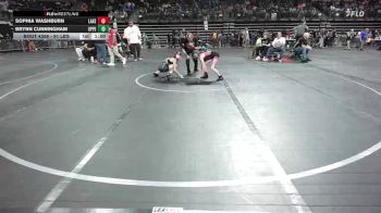 91 lbs Semifinal - Sophia Washburn, Lakeland vs Brynn Cunningham, Upper Township