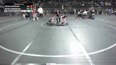 91 lbs Semifinal - Sophia Washburn, Lakeland vs Brynn Cunningham, Upper Township