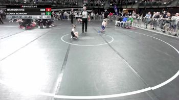 50 lbs Final - Brandon Ritz, Hammonton vs Logan Morrow, Cordoba Trained