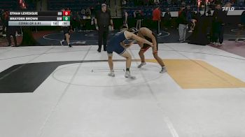 157 lbs Consi Of 8 #1 - Ethan Levesque, Bedford vs Brayden Brown, Bow