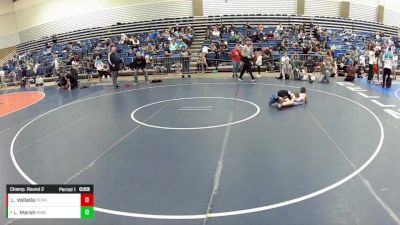 12U Boys - 63 lbs Champ. Round 2 - Logan Vallalla, Pennsylvania vs Layten Marsh, M3 Wrestling Academy