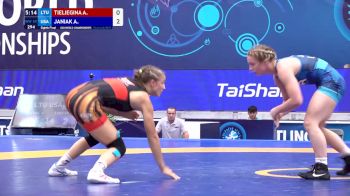 59 kg 1/8 Final - Anna Tieliegina, Lithuania vs Alexis Marie JANIAK, United States