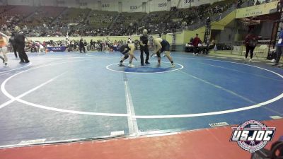 195 lbs Quarterfinal - Tyler Kent, Bristow Youth Wrestling vs Roddy Spatz, Cowboy Wrestling Club