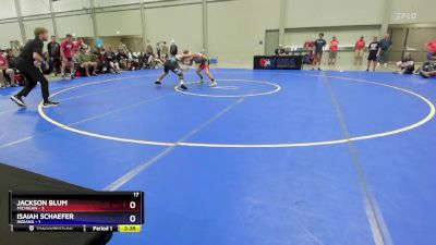 132 lbs Round 1 (8 Team) - Jackson Blum, Michigan vs Isaiah Schaefer, Indiana