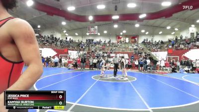 105 lbs Round 5 - Jessica Price, Flat Rock vs Kamyah Burton, Woodford Co. Wrestling