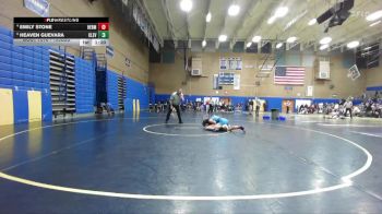 135lbs Quarterfinal - Heaven Guevara, Cleveland (Girls) vs Emily Stone, Hermiston (Girls)