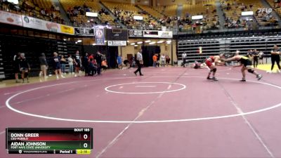 184 lbs Champ. Round 2 - Aidan Johnson, Fort Hays State University vs Donn Greer, CSU-Pueblo